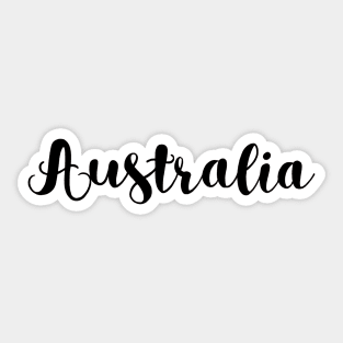 Australia lettering Sticker